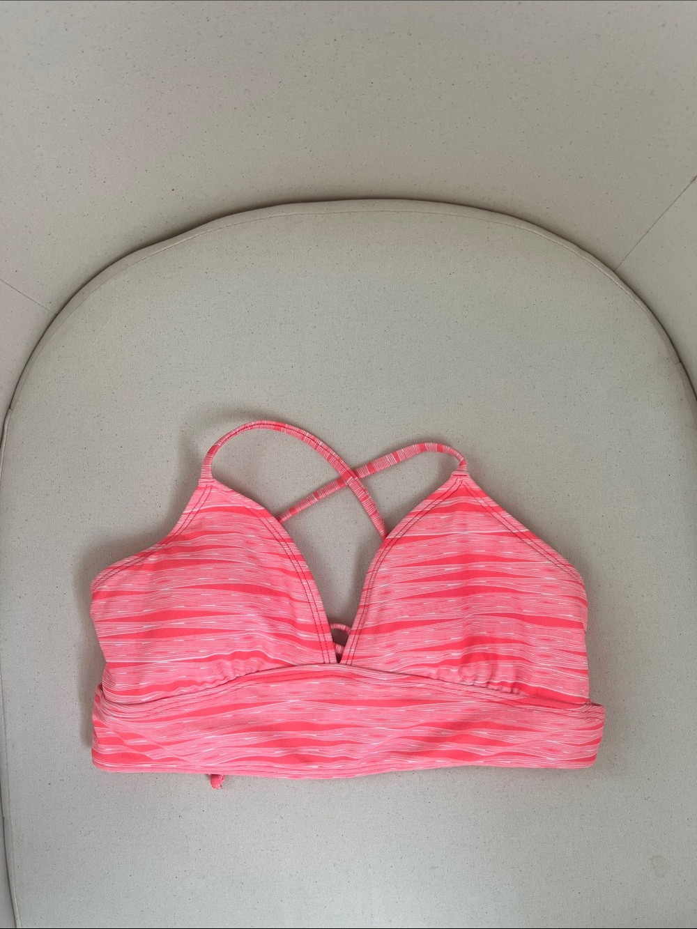 Athleta Ember Orange Adjustable Tie Back Bikini